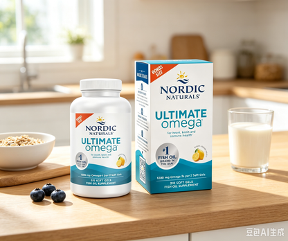 Nordic Naturals Ultimate Omega, 1280 mg Omega-3 Fish Oil, Lemon